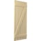 Ekena Millwork Americraft 5-Board (2 Batten) Wood Spaced Board-n-Batten Shutters w/ Z-Bar, ARW102SB519X77NTH, PR ARW102SB519X77NTH - alternate 9